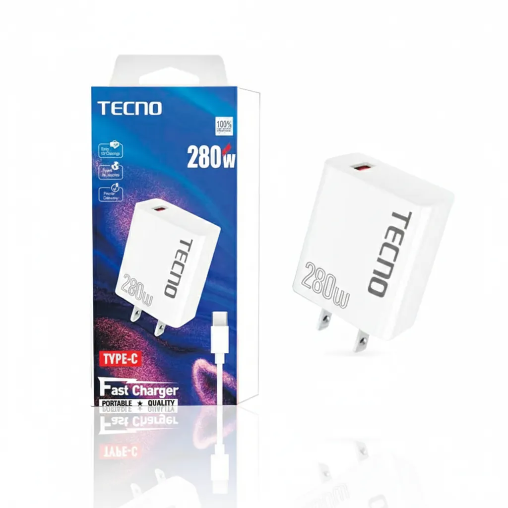 [CAR-71] VN CARGADOR TECNO 280W TIPO C GR