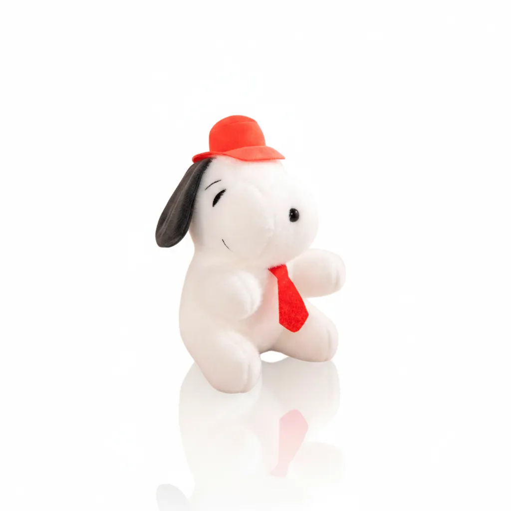 [0-124] PELUCHE DE SNOOPY CON GORRA 8 PULGADAS