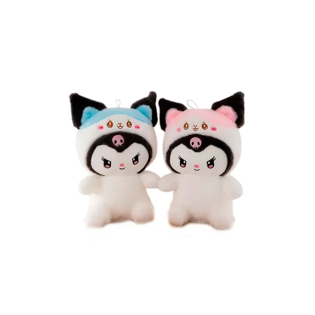 [0-126] PELUCHE KUROMI ABRIGADO 8 PULGADAS
