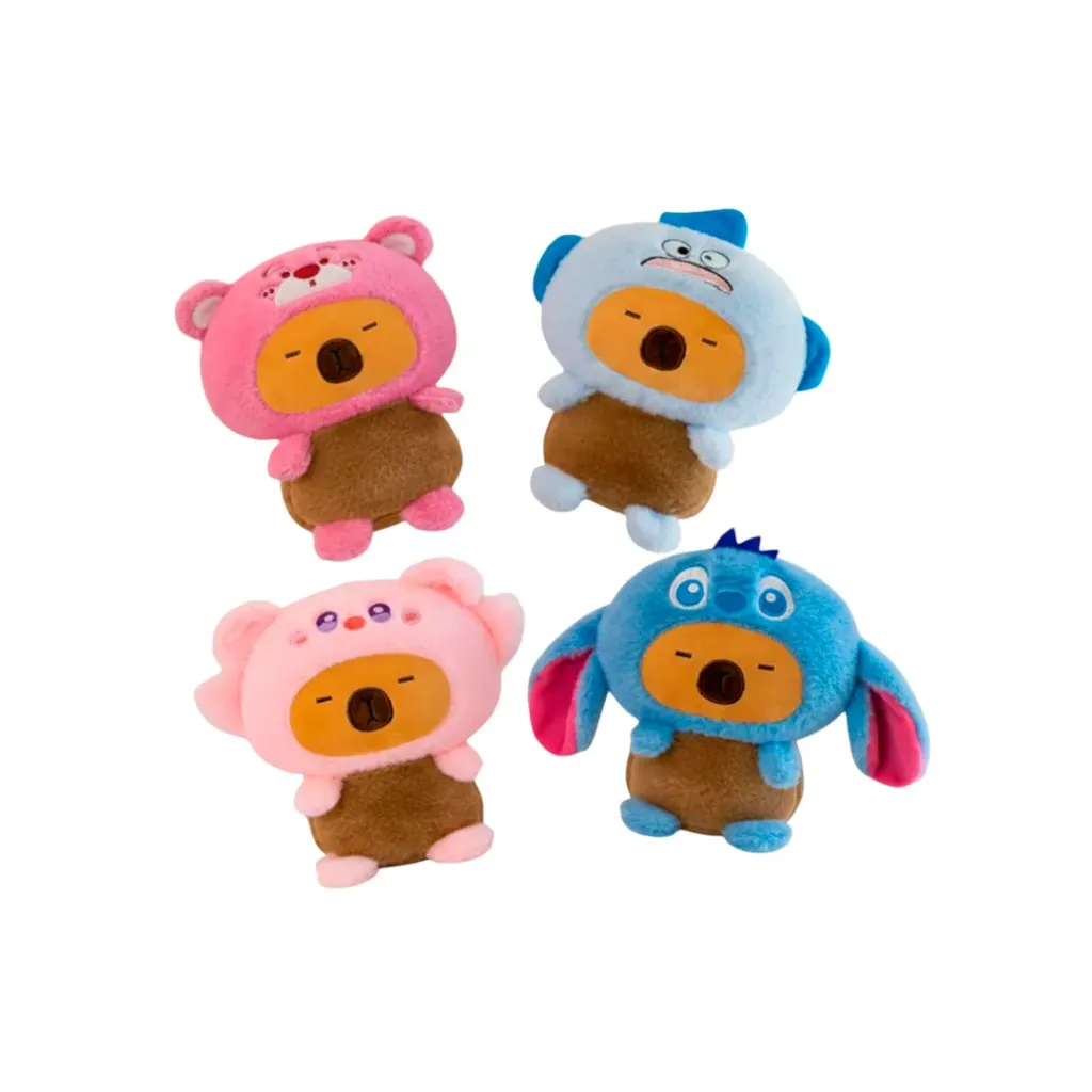 [0-132] PELUCHE CAPIBARA CON DISFRACES 8 PULGADAS