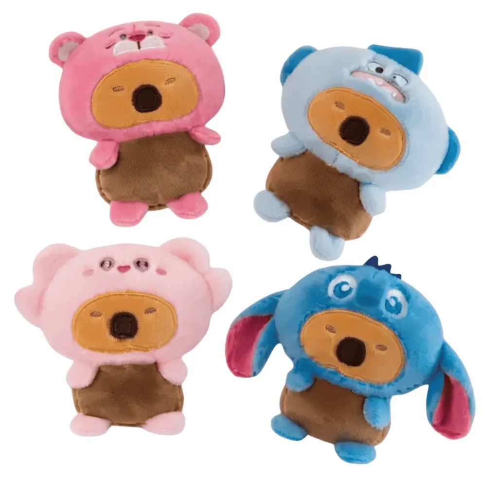 [0-132] VN PELUCHE CAPIBARA CON DISFRACES 8 PULGADAS