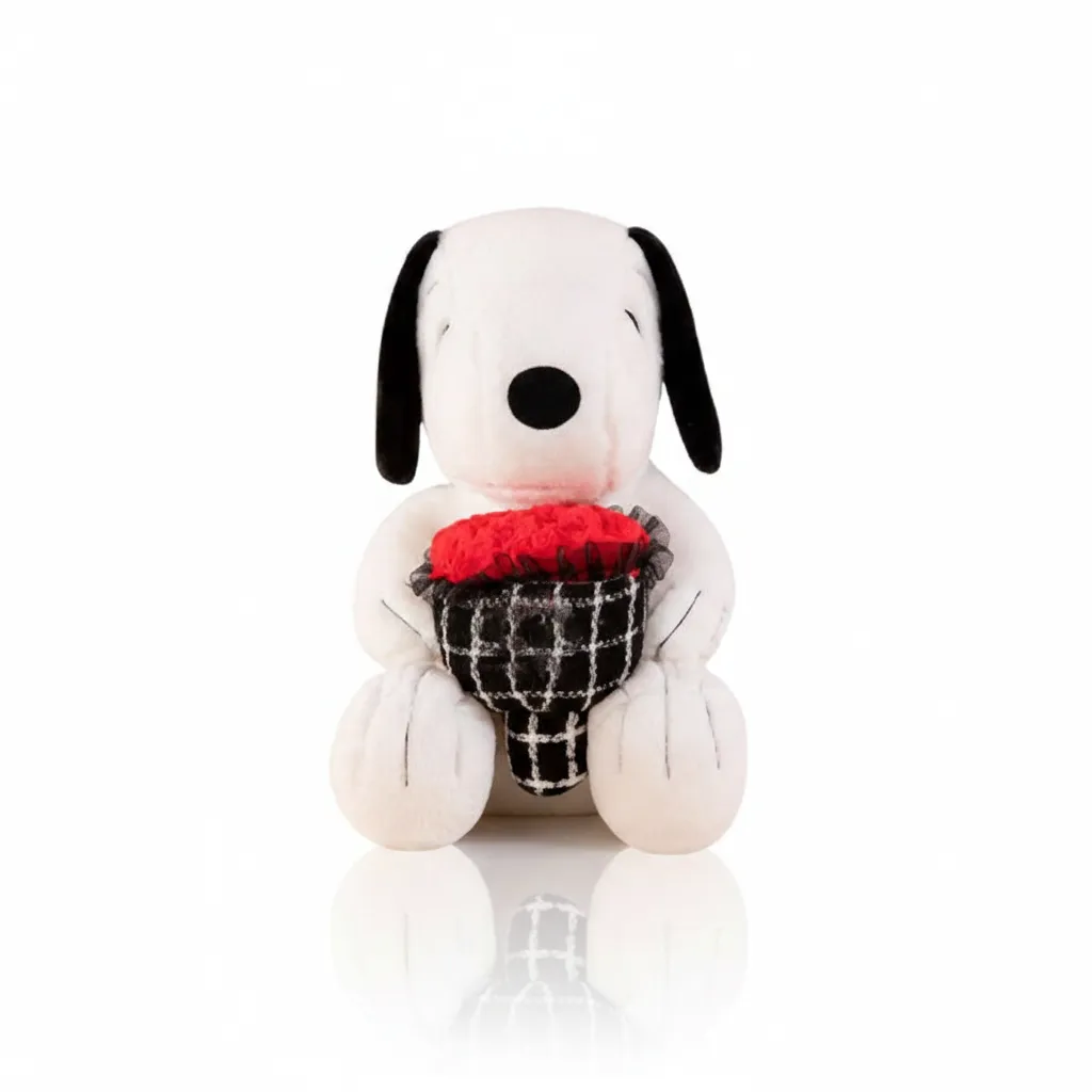 [0961-23] PELUCHE SNOOPY CON RAMO 70CM