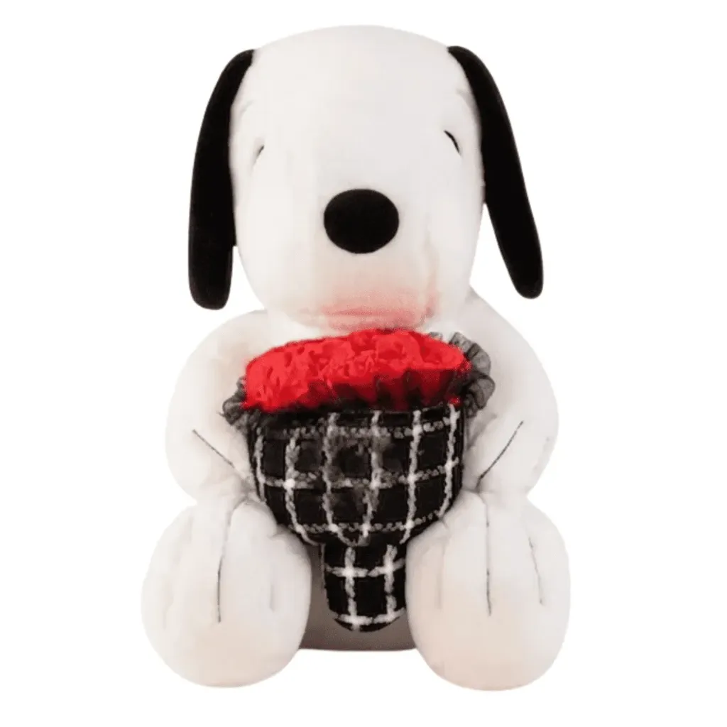 [0961-23] VN PELUCHE SNOOPY CON RAMO 70CM