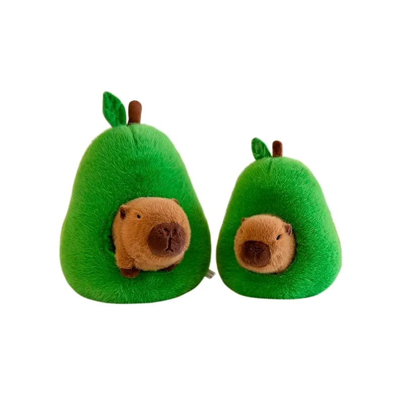 PELUCHE CAPIBARA EN AGUACATE 45CM
