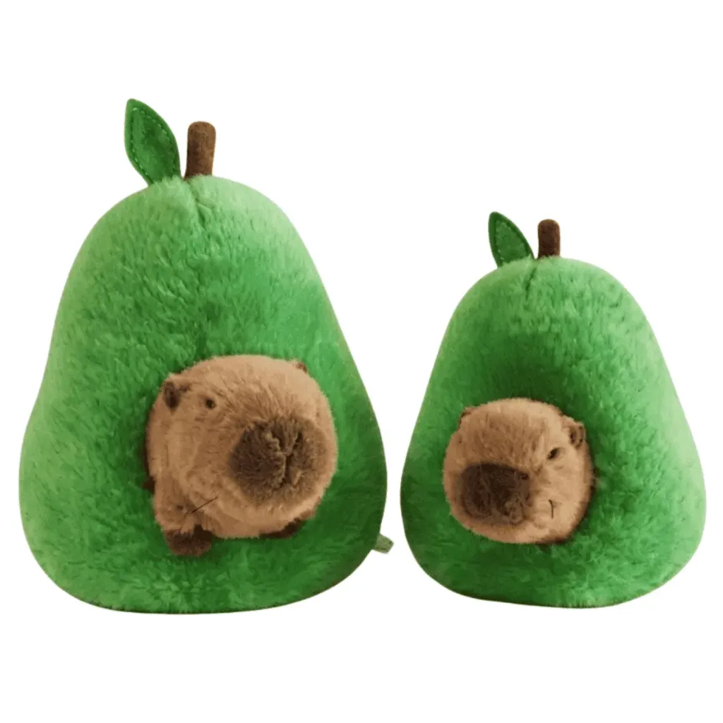 [0961-27] VN PELUCHE CAPIBARA EN AGUACATE 55CM