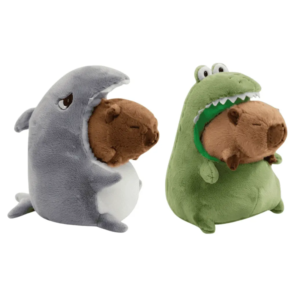 [0961-28] VN PELUCHE CAPIBARA CON PIJAMA ANIMAL 40CM