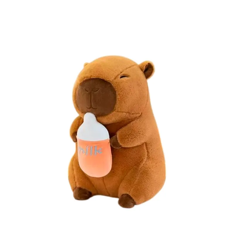 [0961-32] VN PELUCHE CAPIBARA CON BIBERON 40CM