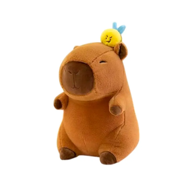[0961-34] VN PELUCHE CAPIBARA CON ABEJA 40CM