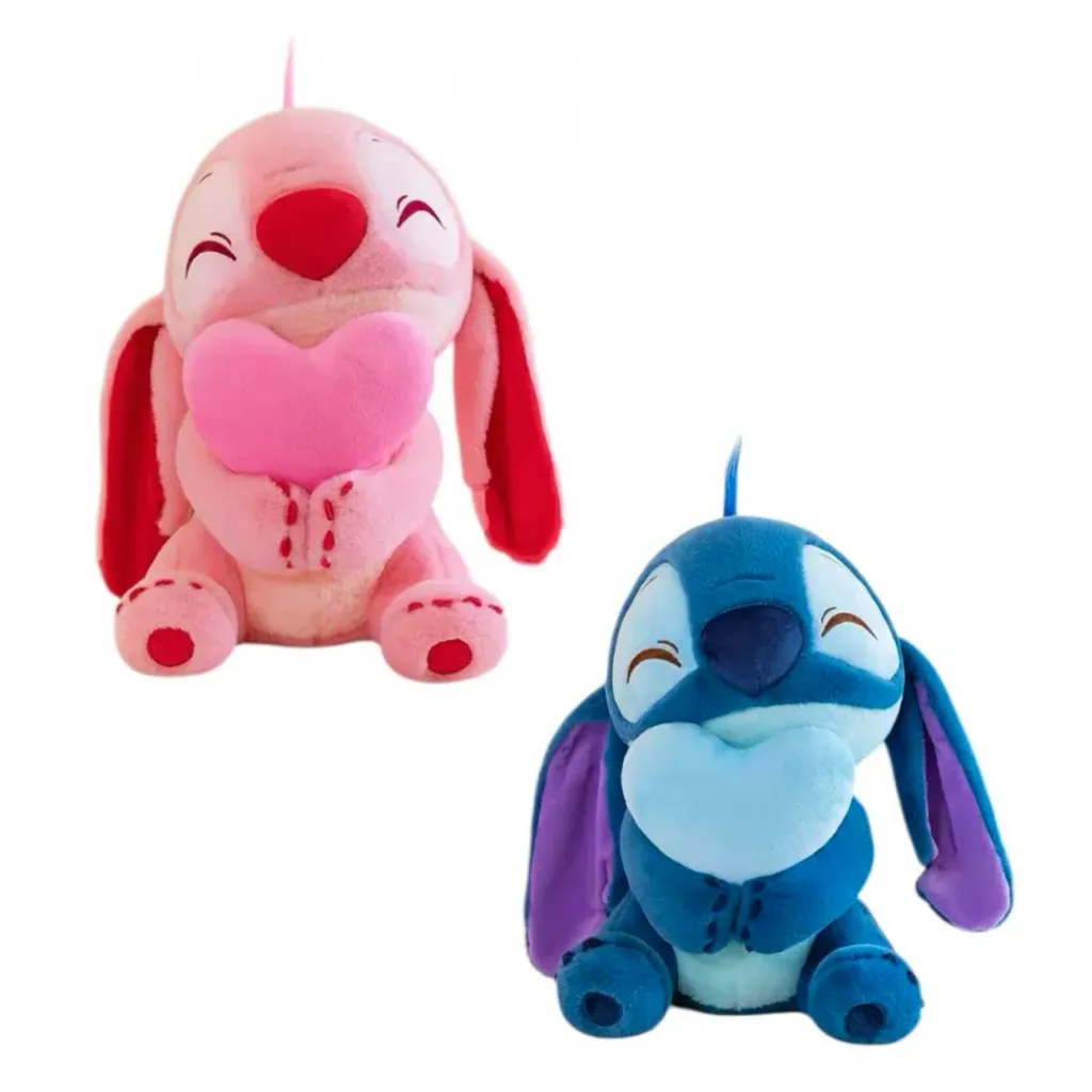 [0961-6] PELUCHE STITCH CON CORAZON 45CM