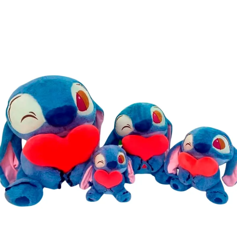 [KMK-CUT-V215] VN PELUCHE STITCH CON CORAZON 25CM