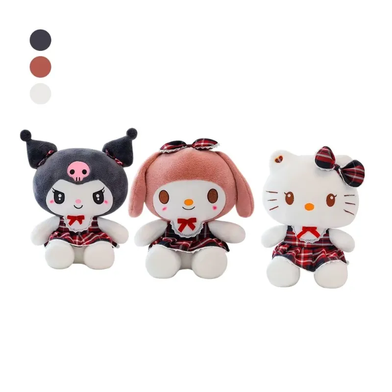 [KMK-CUT-V218] VN PELUCHE KUROMI A CUADROS 30CM