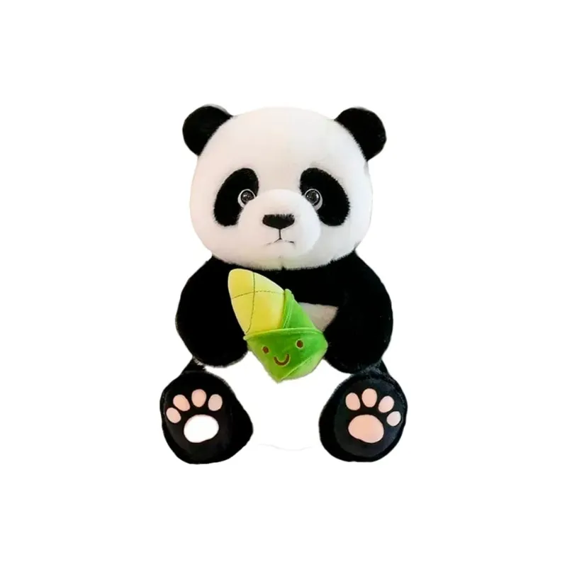 [KMK-CUT-V222] VN PELUCHE DE PANDA CON BAMBU 25CM