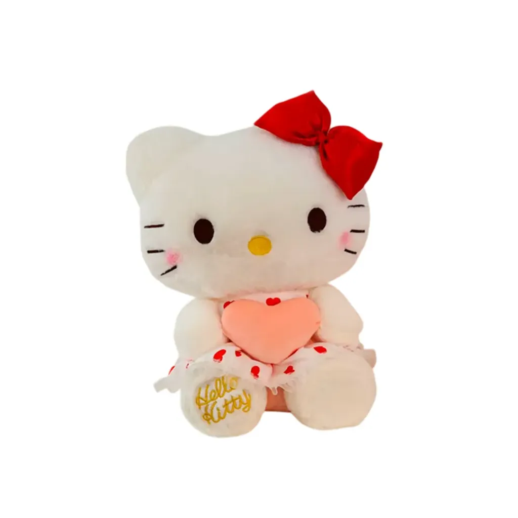 [P0934-10] PELUCHE DE HELLO KITTY CON CORAZON 45CM
