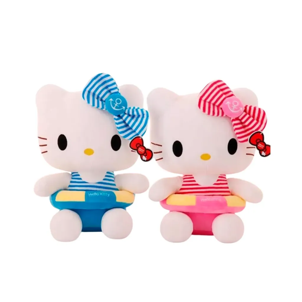 [P0934-7] PELUCHE DE HELLO KITTY CON SALVA VIDAS 70CM